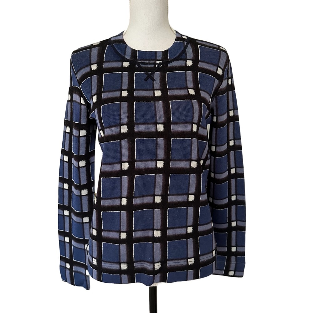 Marc by Marc Jacobs Blue Checkered Sweater, Sz S